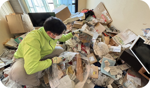 ゴミ屋敷・汚部屋の片づけ